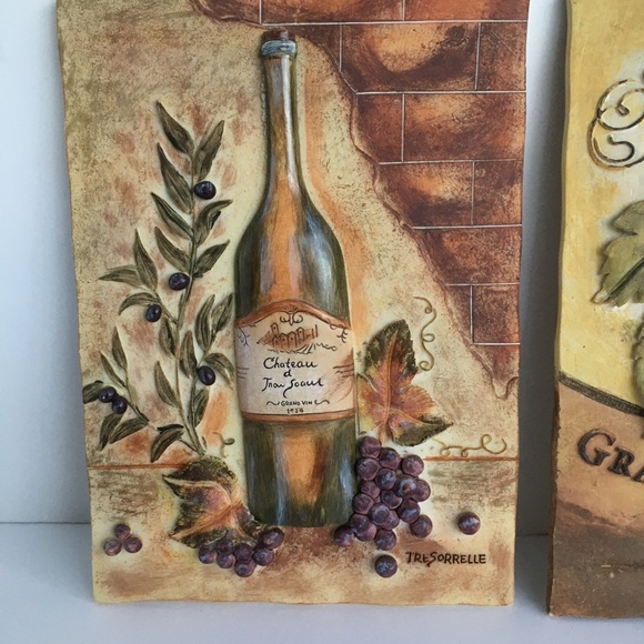 Wine Wall Art by Tre Sorrelle Grapes, winery, wine bottle French, Chardonnay - Picture 3 of 16